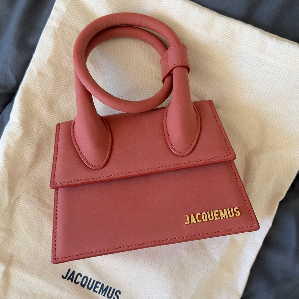 Jacquemus "Le Chiquito noeud" Dark red